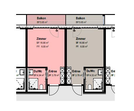 Grundriss Pflegezimmer